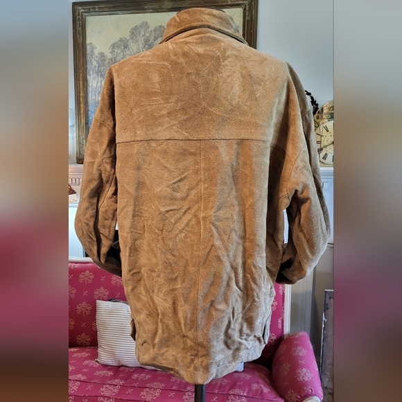 Men's Structure Tan Suede Jacket Size M - Picture 5 of 14